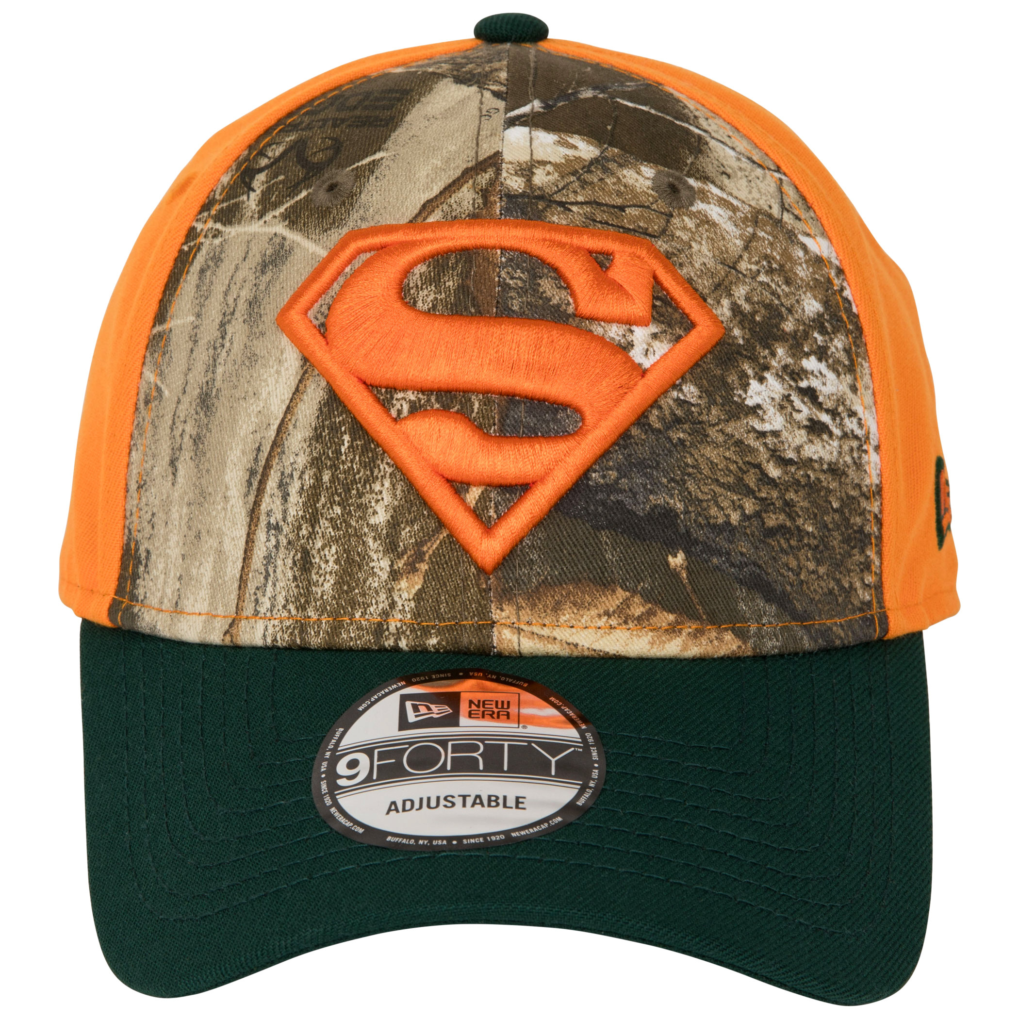 Superman Realtree Hunter Camo New Era 9Forty Adjustable Hat